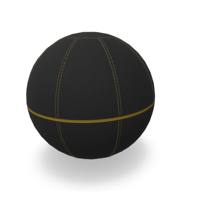 Office Ballz 55 cm - Svart/Gul