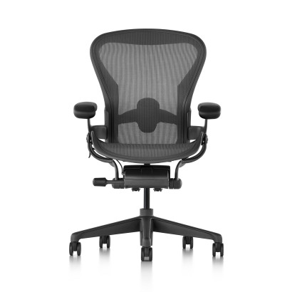 Herman Miller Aeron, Medium (B), Graphite - Adjustable Lumbar support